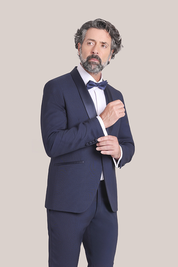 Traje masculino azul marino la colección otoño-invierno Tem Fórmula moda B2B