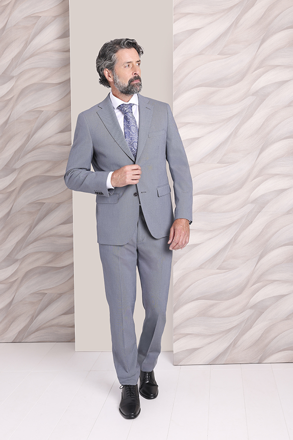 Traje masculino gris la colección otoño-invierno Tem Fórmula moda B2B